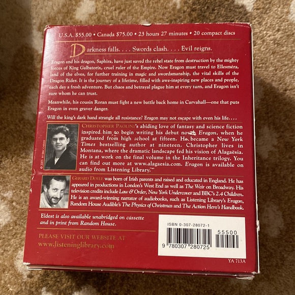 Eldest by Christopher Paolini AudioBook - Picture 2 of 2